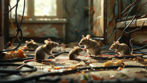 ratos em uma casa