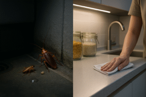 5 hábitos simples para evitar infestação de baratas em casa